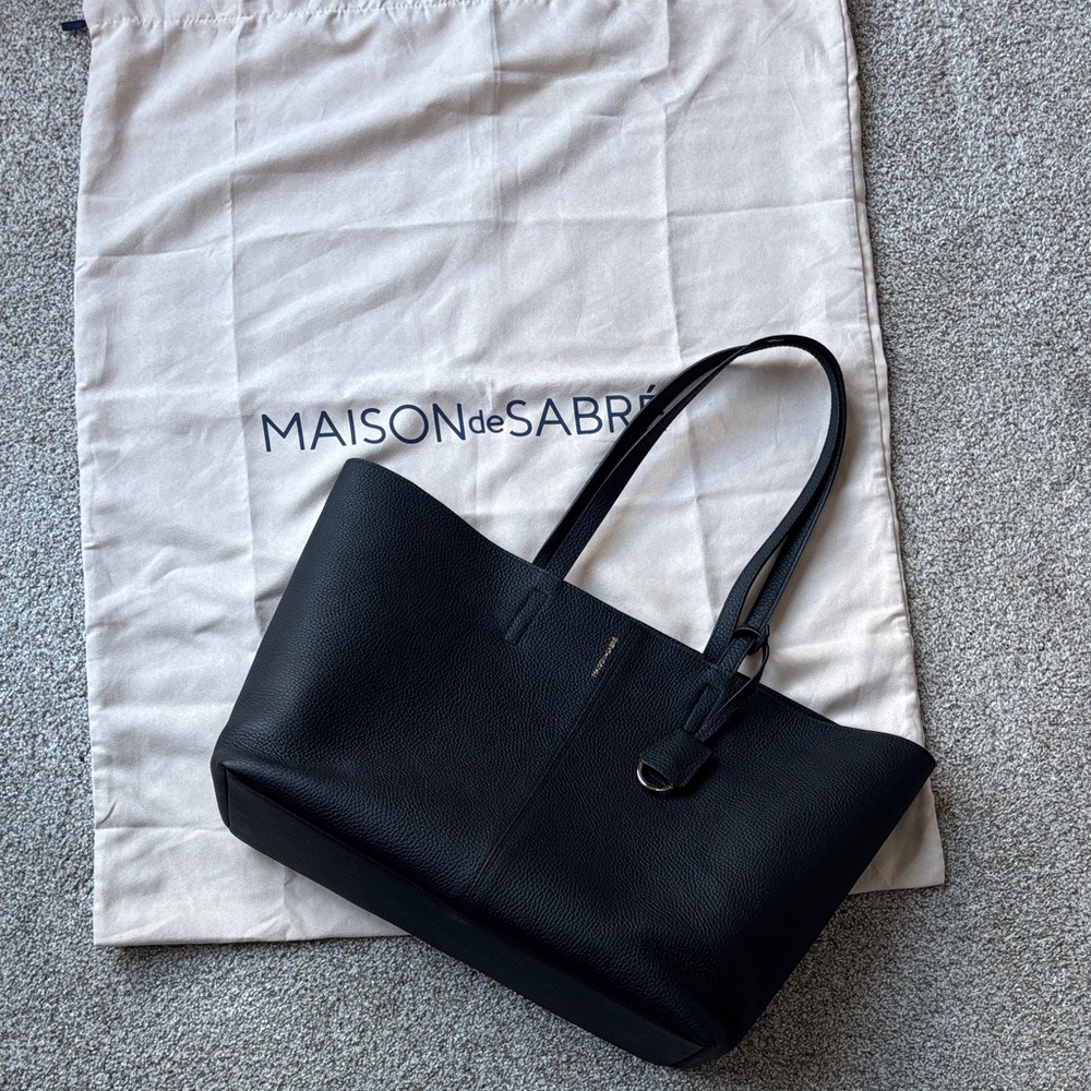 Maison de Sabré Black Leather Tote